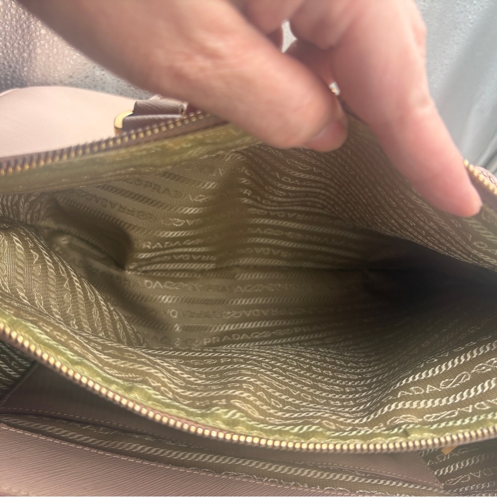 Prada Saffiano Satchel in Dusty Blush - Picture 10 of 12